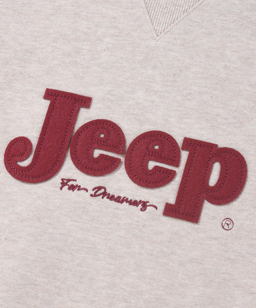 JEEP（ジープ）の「WOMEN セリフビッグロゴ スウェット (JR5TSF844MB)（スウェット・レディース・その他・LARGE/MEDIUM/SMALL/X-LARGE）」の4枚目の写真