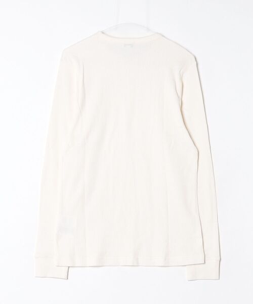 SUNSPEL（サンスペル）の「SUNSPEL / サンスペル：LS Waffle T-shirt Supima Cotton Waffle：MTSH0161[MUS]（Tシャツ/カットソー・メンズ・ホワイト系その他・S/L）」の2枚目の写真