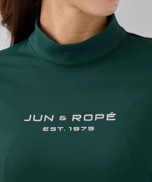 JUN&ROPE'（ジュンアンドロペ）の「ココティーベアスムース ロゴ使いモックプルオーバー/UV・吸水・接触冷感（Tシャツ/カットソー・レディース・ホワイト/ブラック/グリーン・S/M/L）」の18枚目の写真