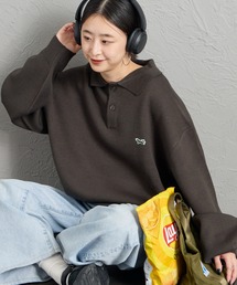 TOWNCRAFT（タウンクラフト）の「[TOWN CRAFT タウンクラフト・THE FOX ザフォックス] 別注 ワンポイントロゴ ポロニット（ニット/セーター）」