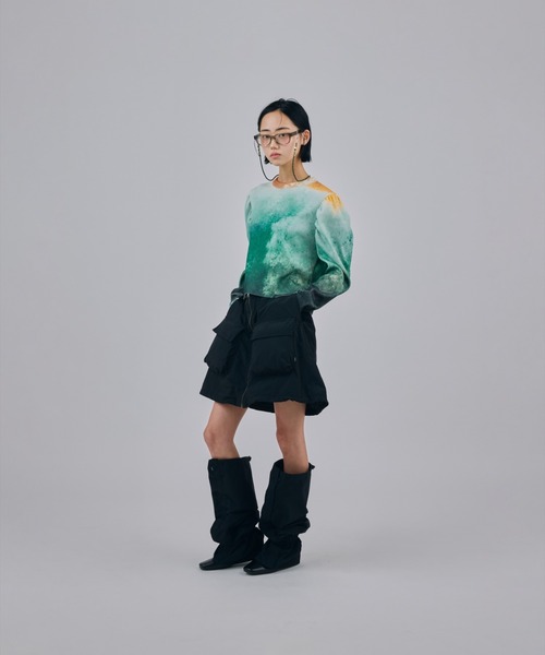 NON TOKYO(ノントーキョー)の「NON TOKYO/ノントーキョー/PRINT RIB PUFF SLEEVE C/SプリントリブパフスリーブC/S(Tシャツ/カットソー・レディース・その他3/その他1・F)」の7枚目の写真
