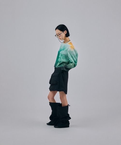 NON TOKYO(ノントーキョー)の「NON TOKYO/ノントーキョー/PRINT RIB PUFF SLEEVE C/SプリントリブパフスリーブC/S(Tシャツ/カットソー・レディース・その他3/その他1・F)」の8枚目の写真