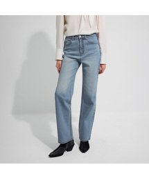 ESSENTIALS スリムストレートデニムパンツ_ライトブルー