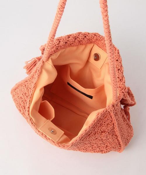 Another Edition(アナザーエディション)の「マクラメクラッチバッグ/AEBC Macrame CLT(クラッチバッグ・レディース・オフホワイト/オレンジ/ライム・FREE)」の8枚目の写真