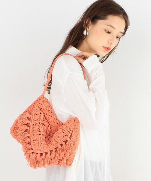 Another Edition(アナザーエディション)の「マクラメクラッチバッグ/AEBC Macrame CLT(クラッチバッグ・レディース・オフホワイト/オレンジ/ライム・FREE)」の14枚目の写真