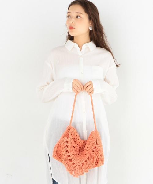 Another Edition(アナザーエディション)の「マクラメクラッチバッグ/AEBC Macrame CLT(クラッチバッグ・レディース・オフホワイト/オレンジ/ライム・FREE)」の15枚目の写真