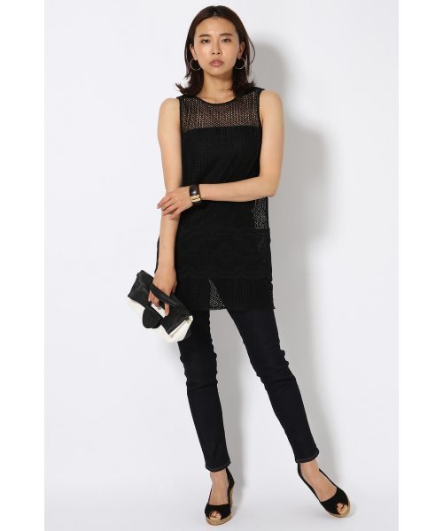 Spick & Span（スピックアンドスパン）の「【ONLY HEARTS】レース Tunic◆（Tシャツ/カットソー・レディース・ブラック/ホワイト・FREE）」の7枚目の写真