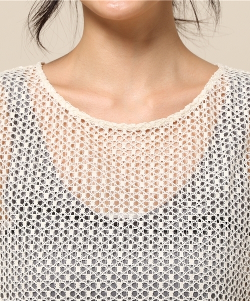 Spick & Span（スピックアンドスパン）の「【ONLY HEARTS】レース Tunic◆（Tシャツ/カットソー・レディース・ブラック/ホワイト・FREE）」の11枚目の写真