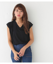 SLY | スラブVネックタックTOPS(Tシャツ/カットソー)