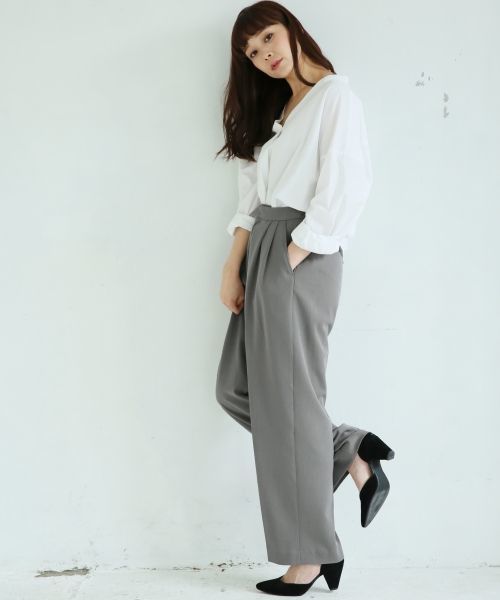 A part by（アパートバイ）の「TRPUワイドパンツ 731603 （その他パンツ・レディース・ベージュ/グレー/ネイビー・MEDIUM/LARGE）」の5枚目の写真