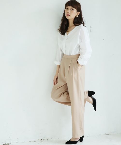 A part by（アパートバイ）の「TRPUワイドパンツ 731603 （その他パンツ・レディース・ベージュ/グレー/ネイビー・MEDIUM/LARGE）」の7枚目の写真