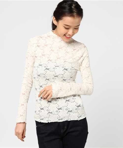 GOAT RSD ハイネックシャツ ホワイト GOAT RSD ハイネックシャツ ホワイト シャツ ドレープトロミ