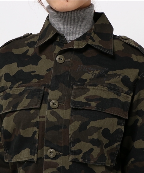 MOUSSY（マウジー）の「GRAFFITI MILITARY JKT（その他アウター・レディース・グリーン系その他/カーキ・FREE）」の6枚目の写真