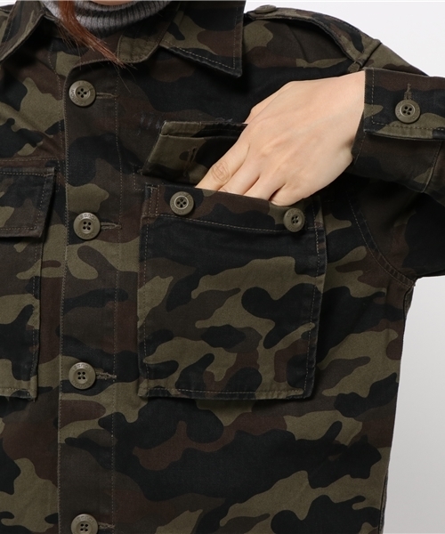 MOUSSY（マウジー）の「GRAFFITI MILITARY JKT（その他アウター・レディース・グリーン系その他/カーキ・FREE）」の8枚目の写真