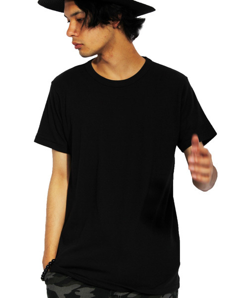 8(eight)(エイト)の「クルー 無地 半袖 Tシャツ(Tシャツ/カットソー・メンズ・ネイビー/ホワイト/ブラック/グレー・MEDIUM/LARGE)」の3枚目の写真