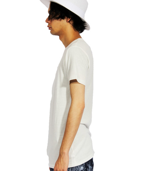 8(eight)(エイト)の「クルー 無地 半袖 Tシャツ(Tシャツ/カットソー・メンズ・ネイビー/ホワイト/ブラック/グレー・MEDIUM/LARGE)」の9枚目の写真