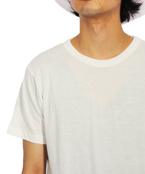 8(eight)(エイト)の「クルー 無地 半袖 Tシャツ(Tシャツ/カットソー・メンズ・ネイビー/ホワイト/ブラック/グレー・MEDIUM/LARGE)」の17枚目の写真