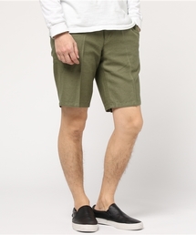 【Recency of Mine】綿/麻バックサテンショートパンツ