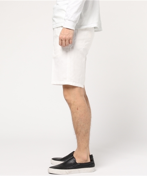 RECENCY OF MINE（リーセンシー オブ マイン）の「【Recency of Mine】綿/麻バックサテンショートパンツ（その他パンツ・メンズ・ホワイト/オリーブ・48/44/46）」の3枚目の写真
