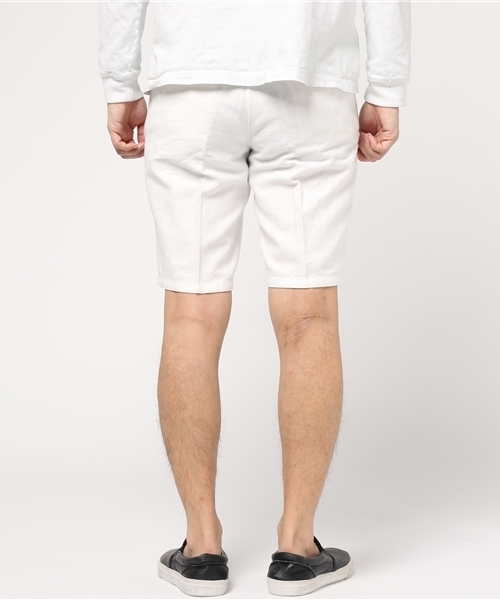 RECENCY OF MINE（リーセンシー オブ マイン）の「【Recency of Mine】綿/麻バックサテンショートパンツ（その他パンツ・メンズ・ホワイト/オリーブ・48/44/46）」の4枚目の写真