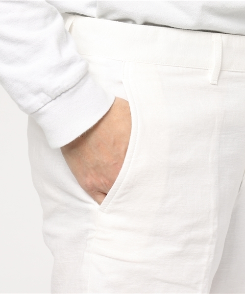 RECENCY OF MINE（リーセンシー オブ マイン）の「【Recency of Mine】綿/麻バックサテンショートパンツ（その他パンツ・メンズ・ホワイト/オリーブ・48/44/46）」の8枚目の写真