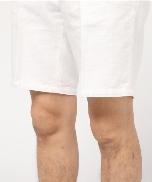 RECENCY OF MINE（リーセンシー オブ マイン）の「【Recency of Mine】綿/麻バックサテンショートパンツ（その他パンツ・メンズ・ホワイト/オリーブ・48/44/46）」の9枚目の写真
