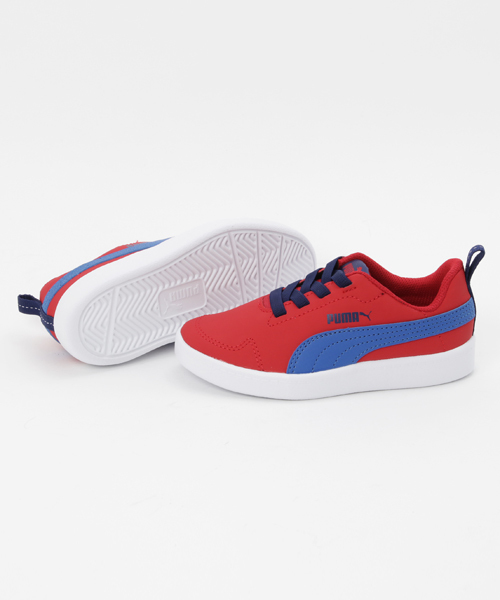 PUMA（プーマ）の「コートフレックス PS (KIDS)（スニーカー・キッズ・ネイビー/レッド/パープル・19.0cm/21.0cm/18.0cm/17.0cm/20.0cm）」の4枚目の写真