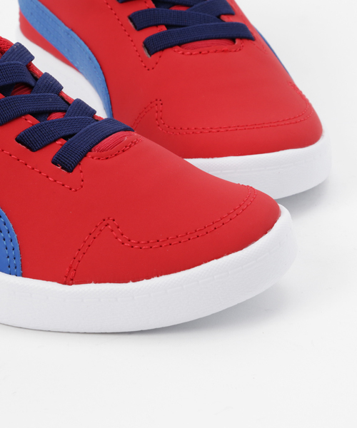 PUMA（プーマ）の「コートフレックス PS (KIDS)（スニーカー・キッズ・ネイビー/レッド/パープル・19.0cm/21.0cm/18.0cm/17.0cm/20.0cm）」の6枚目の写真