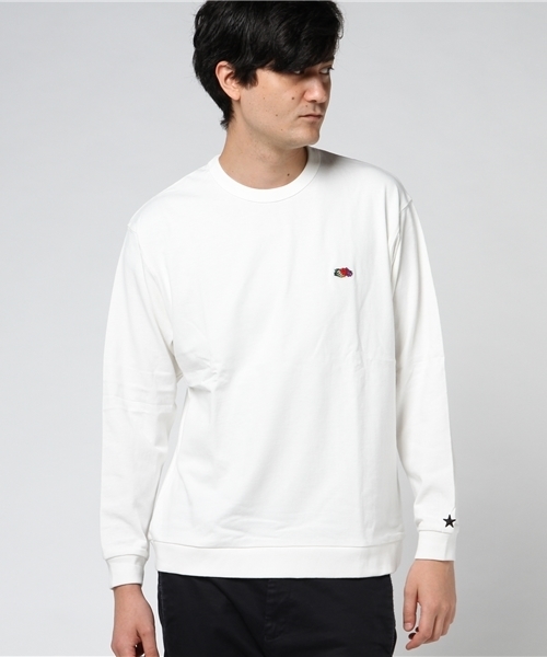 GLOSTER(グロスター)の「【FRUIT OF THE LOOM × GLOSTER】exclusive ロンT(Tシャツ/カットソー・メンズ・ホワイト/グレー/ブラック・L/M/S/XL)」の1枚目の写真