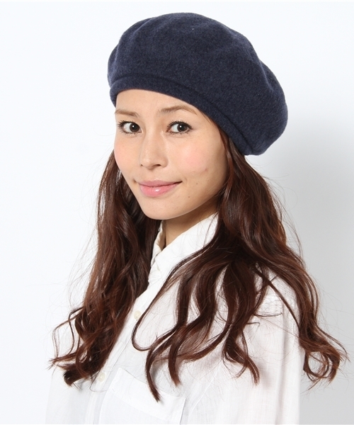 BEAMS BOY（ビームスボーイ）の「BEAMS BOY / ウールベレー12FW（ハンチング/ベレー帽・レディース・チャコールグレー/ベージュ/ワイン/ネイビー・ONE SIZE）」の6枚目の写真