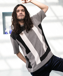 CAMBIO | mn1679-Switch Knit Short Sleeve Pullover　プルオーバー(ニット/セーター)