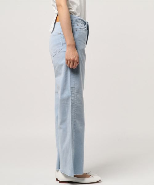 HELIOPOLE(エリオポール)の「CORDS 細コールワイドパンツ(その他パンツ・レディース・ホワイト/ブルー・25/26)」の3枚目の写真