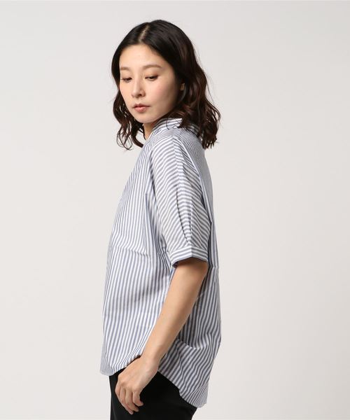 AMERICAN HOLIC（アメリカンホリック）の「・ドルマンスキッパーシャツ＊（シャツ/ブラウス・レディース・ネイビー/オフホワイト/ピンク/イエロー/グリーン/ストライプ・FREE）」の22枚目の写真