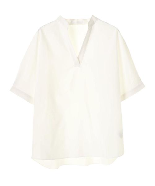 AMERICAN HOLIC（アメリカンホリック）の「・ドルマンスキッパーシャツ＊（シャツ/ブラウス・レディース・ネイビー/オフホワイト/ピンク/イエロー/グリーン/ストライプ・FREE）」の14枚目の写真