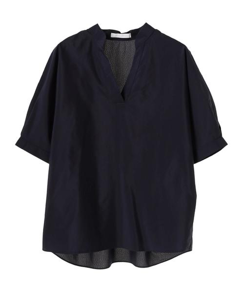 AMERICAN HOLIC（アメリカンホリック）の「・ドルマンスキッパーシャツ＊（シャツ/ブラウス・レディース・ネイビー/オフホワイト/ピンク/イエロー/グリーン/ストライプ・FREE）」の9枚目の写真