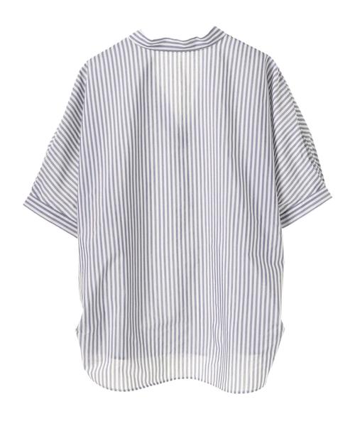 AMERICAN HOLIC（アメリカンホリック）の「・ドルマンスキッパーシャツ＊（シャツ/ブラウス・レディース・ネイビー/オフホワイト/ピンク/イエロー/グリーン/ストライプ・FREE）」の15枚目の写真