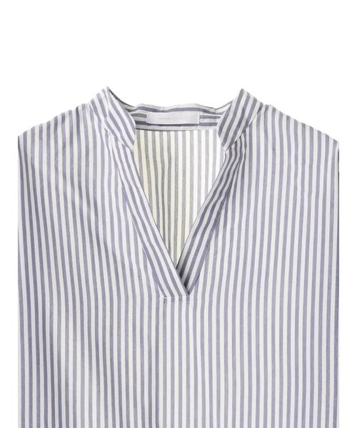 AMERICAN HOLIC（アメリカンホリック）の「・ドルマンスキッパーシャツ＊（シャツ/ブラウス・レディース・ネイビー/オフホワイト/ピンク/イエロー/グリーン/ストライプ・FREE）」の10枚目の写真