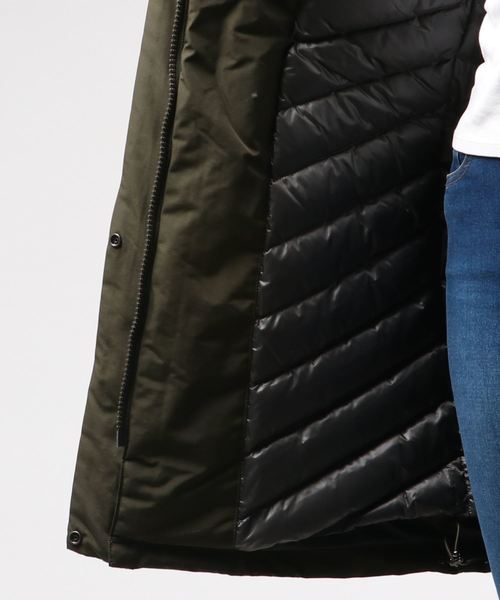 WOOLRICH（ウールリッチ）の「【WOOLRICH/ウールリッチ】WS BOW BRIDGE COAT：ダウン（ダウンジャケット/コート・レディース・ネイビー/ブラック/グリーン・X-SMALL/SMALL）」の15枚目の写真