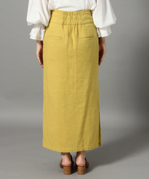 LOWRYS FARM(ローリーズファーム)の「アサコンスリットタイトスカート 825748(スカート・レディース・アイボリー/ブラウン/イエロー・MEDIUM/LARGE)」の8枚目の写真