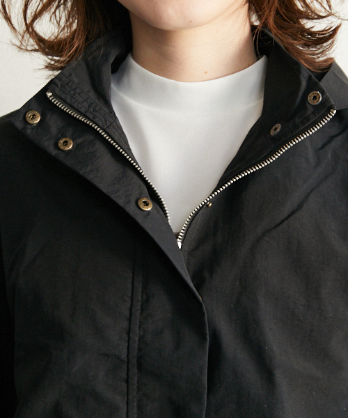 PairPair（ペアペア）の「ナイロン袖フレアマウンテンパーカー（マウンテンパーカー・レディース・ブラック/カーキ・FREE）」の21枚目の写真