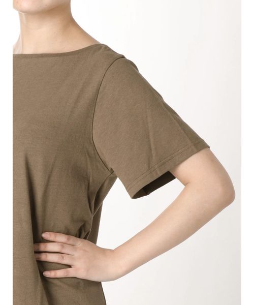 Ungrid（アングリッド）の「ハーフスリーブスリットカットワンピース（ワンピース・レディース・ブラック/オフホワイト/ブルー/モカ・FREE）」の10枚目の写真