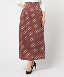 archives | ドットロングセミフレアスカート(スカート)