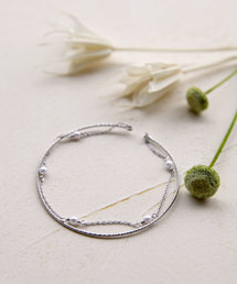 colleca la | 細バングルとパール×チェーンのブレスレット(ブレスレット)