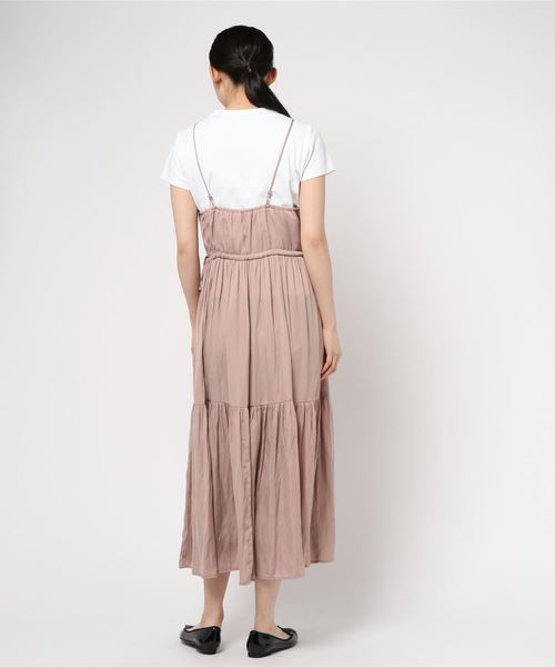 DouDou（ドゥドゥ）の「キャミワンピース（ワンピース・レディース・ピンクベージュ/カーキ/ブラック・FREE）」の5枚目の写真