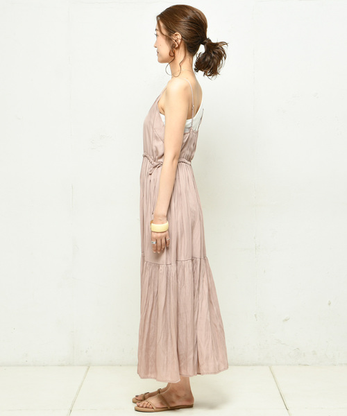 DouDou（ドゥドゥ）の「キャミワンピース（ワンピース・レディース・ピンクベージュ/カーキ/ブラック・FREE）」の22枚目の写真