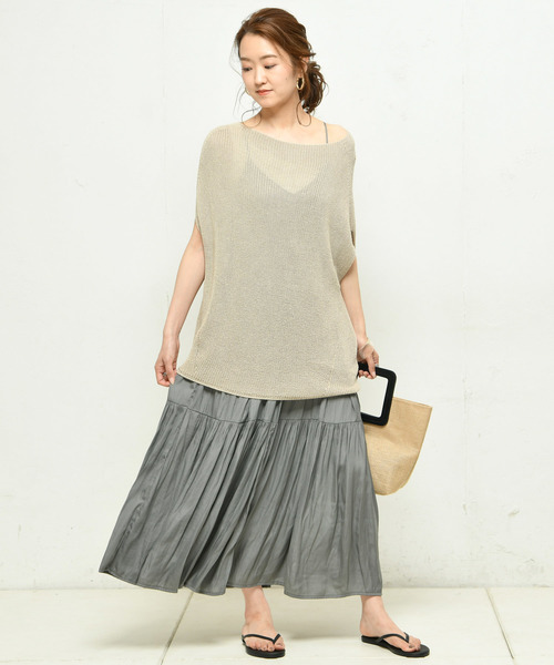 DouDou（ドゥドゥ）の「キャミワンピース（ワンピース・レディース・ピンクベージュ/カーキ/ブラック・FREE）」の11枚目の写真