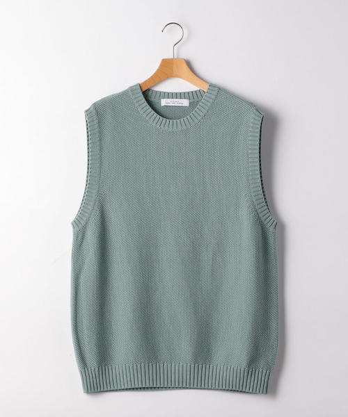 green label relaxing（グリーンレーベルリラクシング）の「SC☆ ウォッシュドカノコ クルー ベスト（ベスト・メンズ・モカ/ブラック/ライトブルー・L/M/S）」の14枚目の写真