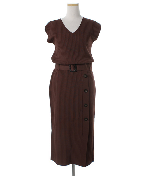 配送員設置 セール ブランド古着 ニットワンピース ワンピース