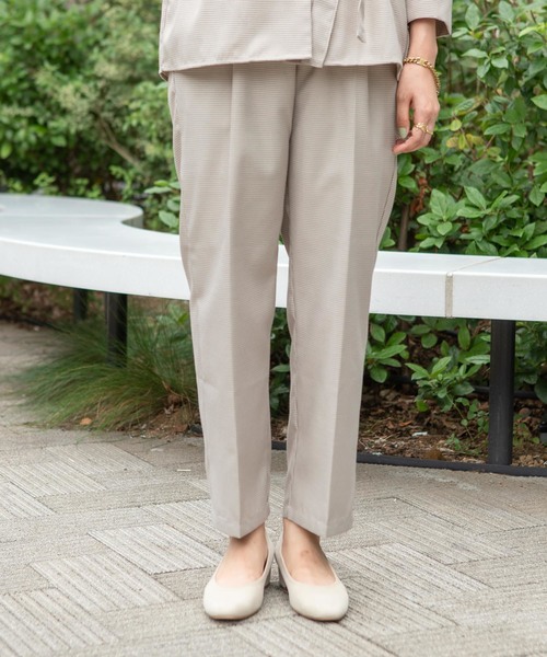 flower(フラワー)の「チャーミングチェックパンツ(その他パンツ・レディース・ブラウン/ベージュ・FREE)」の2枚目の写真