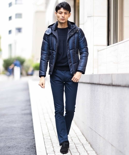MICHEL KLEIN HOMME (ミッシェルクランオム)の「ダウンブルゾン(シャーロット)(ダウンジャケット/コート・メンズ・ネイビー/ボルドー・46/48/51)」の6枚目の写真